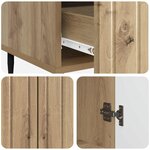 vidaXL Buffet Chêne artisanal 66 x 34 5 x 97 cm Bois d'ingénierie