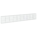 vidaXL Panier gabion avec couvercle 1000x50x150 cm fer galvanisé