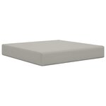 vidaXL Coussin de canapé d'extérieur Gris 60 x 60 x 8 cm Polyester