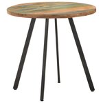 vidaXL Table de salle à manger 80 cm Bois de récupération massif