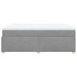 vidaXL Sommier à lattes de lit avec matelas Gris clair 140x200cm Tissu