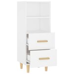vidaXL Buffet Blanc 34 5x34x90 cm Bois d'ingénierie
