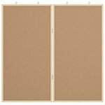 vidaXL Tableau noir Noir 80 x 1.4 x 80 cm Bois massif en pin