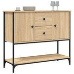 vidaXL Buffet chêne sonoma 100x36x85 cm bois d'ingénierie