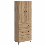 vidaXL Ensemble de Meubles 2 Pièces Chêne artisanal 66 x 34 5 x 90 cm