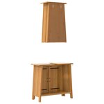 vidaXL Ensemble de meubles de salle de bain 2 Pièces bois de pin massif