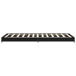 vidaXL Cadre de lit Chêne noir 80 x 200 cm Bois d'ingénierie