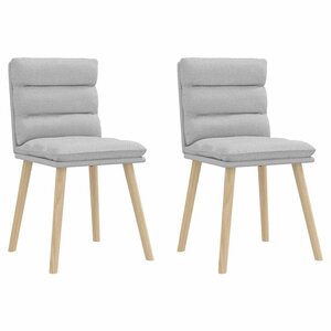 vidaXL Chaises à manger lot de 2 gris nuage tissu