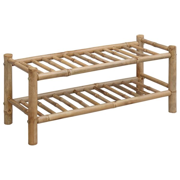 vidaXL Rack à chaussures 68 x 28 x 30 cm Bambou Naturel