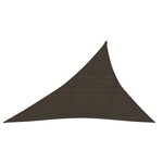 vidaXL Voile d'ombrage 160 g/m² Marron 3x4x5 m PEHD