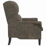 vidaXL fauteuil Gris foncé 76 x 94 x 102 cm Simili cuir