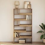 vidaXL Bibliothèque chêne artisanal 100x33x187 5 cm bois d'ingénierie