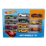 Hot wheels 10 pcs modèle voiture moulée sous pression  set 1:64 54886