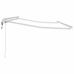 vidaXL Cadre de auvent Blanc 4 x 2 m Métal