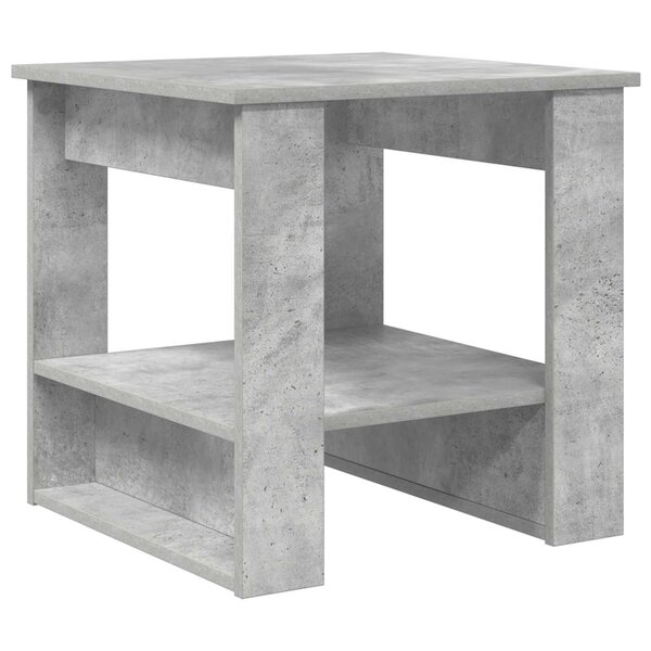 vidaXL Table basse Gris béton 51 x 50 x 50 cm Bois d'ingénierie