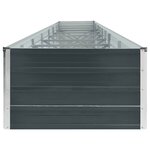 vidaXL Lit surélevé de jardin Acier galvanisé 600x80x45 cm Anthracite