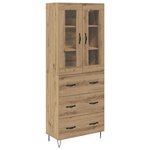 vidaXL Haut Armoire avec tiroir Chêne artisanal 69 5 x 34 x 90 cm
