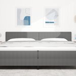 Tête de lit LED vidaXL Design Simple Gris Clair 100 cm en tissu velours côtelé