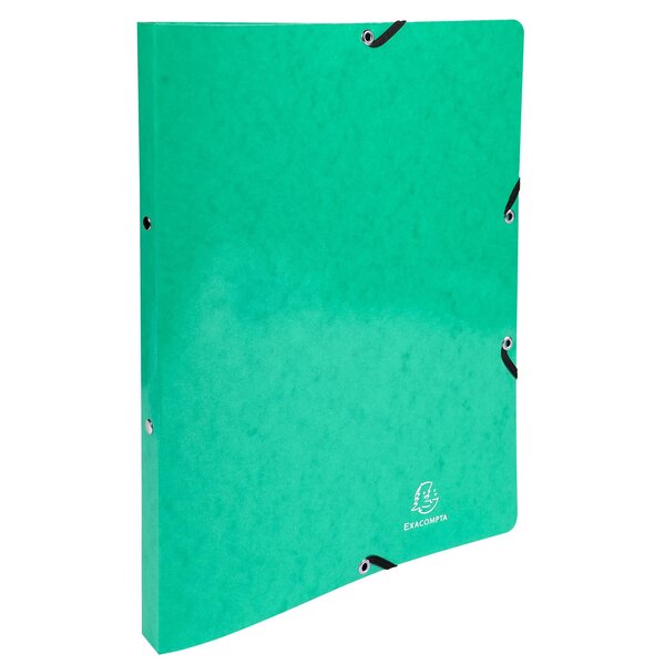 Classeur À Élastiques 2 Anneaux 15mm Iderama - A4 - Vert Foncé - X 20 - Exacompta