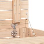 vidaXL Panier à linge 88 5x44x66 cm bois massif de pin