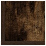 vidaXL Étagères murales 2 Pièces chêne fumé 75x16 5x16 5 cm