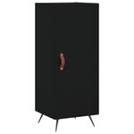 vidaXL Buffet Noir 34 5x34x90 cm Bois d'ingénierie