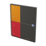 NOTEBOOK A4+ spiralé 160 pages petits carreaux gris OXFORD
