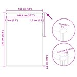 vidaXL Store enrouleur occultant rouge largeur du tissu 146 6 cm