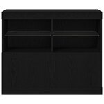 vidaXL Buffet Noir 81 x 37 x 67 cm Bois d'ingénierie