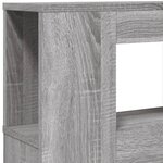 vidaXL Tête de lit à LED sonoma gris 160x18 5x103 5 cm bois ingénierie