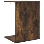 vidaXL Table d'appoint Chêne fumé 45 x 40 x 62 5 cm Bois d'ingénierie