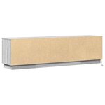 vidaXL Meuble TV avec LED Sonoma gris 180 x 38 x 49 cm