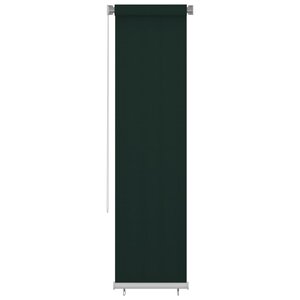vidaXL Store roulant d'extérieur 60x230 cm Vert foncé PEHD