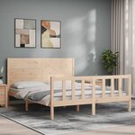 vidaXL Cadre de lit sans matelas 160x200 cm bois massif de pin