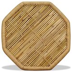 vidaXL Table basse bambou octogonale 60 x 60 x 45 cm