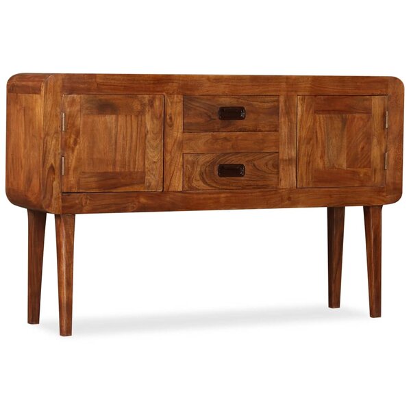 vidaXL Buffet Bois massif avec finition miel 120x30x75 cm