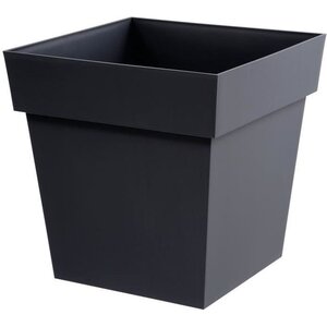 Pot de fleur carré - 39 x 39 x 39 cm - 38 L - Gris anthracite