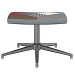 vidaXL Chaise de relaxation avec tabouret Patchwork Tissu