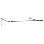 vidaXL Auvent Rétractable 350 x 250 cm orange et marron