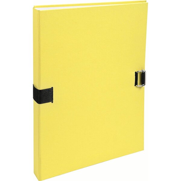 Chemise extensible fibres papier 100  recyclées coloris jaune x 10 EXACOMPTA