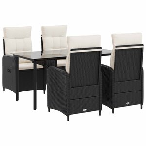 vidaXL Ensemble de Tables Basses avec coussin avec oreiller 5 Pièces
