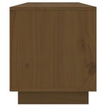 vidaXL Meuble TV Marron miel 140x35x40 cm Bois de pin massif