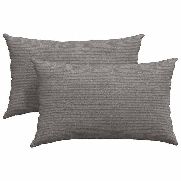 vidaXL Coussins de canapé 2 Pièces Gris clair 50 x 30 cm