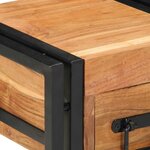vidaXL Cabinet de chevet avec tiroir 2 Pièces Marron 30 x 30 x 40 cm