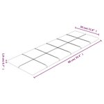 vidaXL Panneaux muraux 12 Pièces Marron 90x30 cm Tissu 3 24 m²