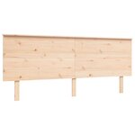 vidaXL Cadre de lit avec tête de lit 200x200 cm bois massif