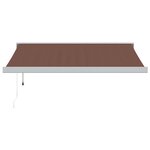 vidaXL Auvent rétractable automatique marron 350x250 cm