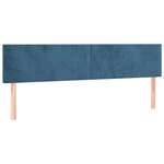 vidaXL Sommier à lattes de lit avec matelas LED Bleu foncé 160x200 cm