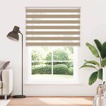 vidaXL Store zèbre marron sable largeur du tissu 150 9 cm polyester