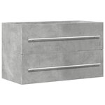 vidaXL Armoire de lavabo gris béton 80x38 5x48 cm bois ingénierie